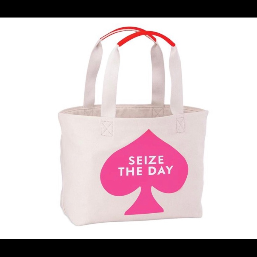 Kate Spade ♠️ Seize the Day Canvas Tote